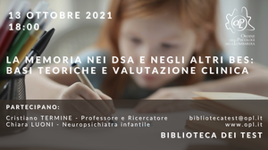 immagine articolo La memoria nei DSA e negli altri BES: basi teoriche e valutazione clinica