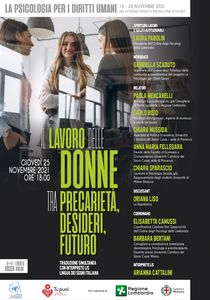 immagine articolo Settimana dei diritti 2021 - Il lavoro delle donne tra precarietà, desideri, futuro