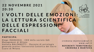 immagine articolo CREMONA - I volti delle emozioni: come accrescere la propria competenza relazionale attraverso la lettura scientifica delle espressioni facciali