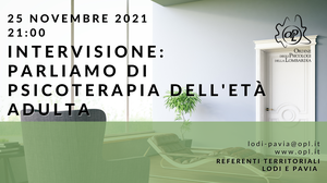 immagine articolo LODI e PAVIA– INTERVISIONE: Parliamo di psicoterapia dell’età adulta