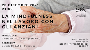 immagine articolo BRESCIA – La mindfulness nel lavoro con gli anziani