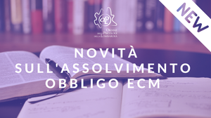 immagine articolo Novità sull’assolvimento dell’obbligo ECM