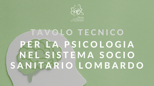 Tavolo Tecnico per la psicologia nel Sistema Socio Sanitario Lombardo