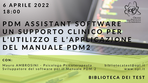 immagine articolo PDM ASSISTANT SOFTWARE, UN SUPPORTO CLINICO PER L’UTILIZZO E L’APPLICAZIONE DEL MANUALE PDM2.