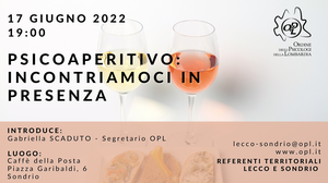 immagine articolo SONDRIO – Psicoaperitivo: incontriamoci in presenza
