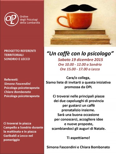 immagine articolo LECCO - Un caffè con lo psicologo