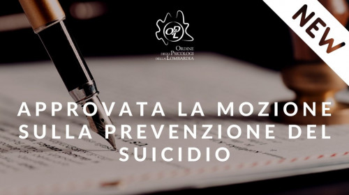 Approvata la mozione sulla prevenzione del suicidio