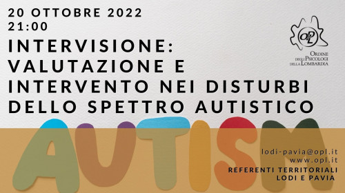 immagine articolo LODI – PAVIA INTERVISIONE: valutazione e intervento nei disturbi dello spettro autistico
