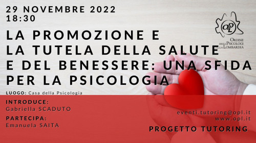 immagine articolo La promozione e la tutela della salute e del benessere: una sfida per la psicologia