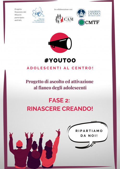 immagine articolo #youtoo Adolescenti al centro! Progetto di ascolto ed attivazione al fianco degli adolescenti