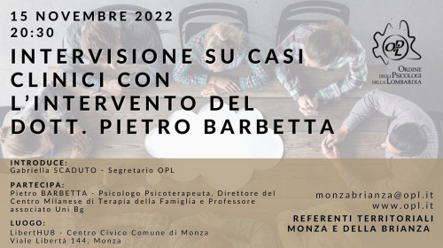immagine articolo MONZA E BRIANZA - Intervisione su casi clinici-con l’intervento del dott. Pietro Barbetta