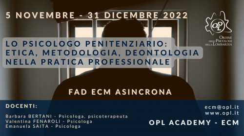 imamgine Lo psicologo penitenziario: etica, metodologia, deontologia nella pratica professionale formazione