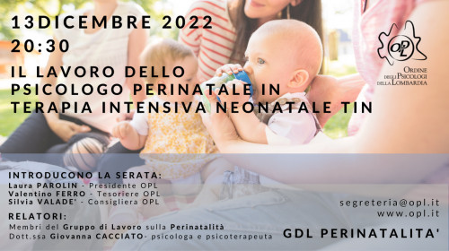 immagine articolo Il lavoro dello psicologo perinatale in Terapia Intensiva Neonatale TIN