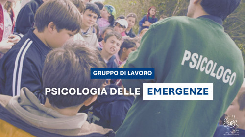 PROGETTO PSICOLOGIA DELL’EMERGENZA - Gruppo di Lavoro Psicologia dell'Emergenza