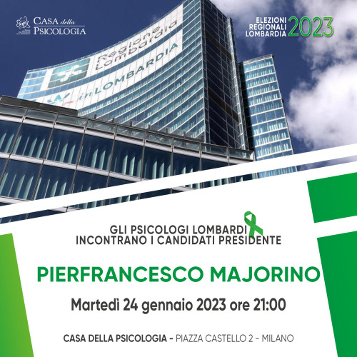 immagine articolo ELEZIONI REGIONALI LOMBARDIA 2023 - GLI PSICOLOGI LOMBARDI INCONTRANO PIERFRANCESCO MAJORINO