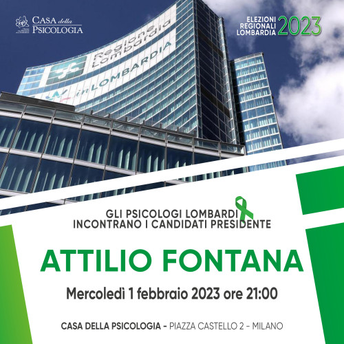 immagine articolo ELEZIONI REGIONALI LOMBARDIA 2023 - GLI PSICOLOGI LOMBARDI INCONTRANO ATTILIO FONTANA