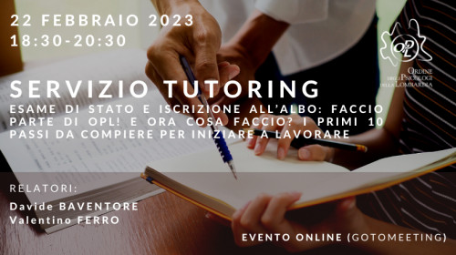 immagine articolo Esame di stato e iscrizione all’albo: faccio parte di OPL! E ora cosa faccio? I primi 10 passi da
compiere per iniziare a lavorare