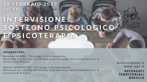 immagine articolo Brescia – Intervisione: sostegno psicologico e psicoterapia