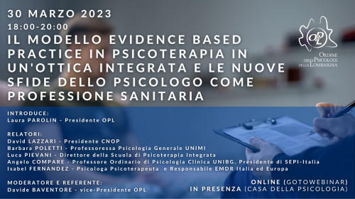 immagine articolo Il modello Evidence Based Practice in Psicoterapia in un ottica integrata e le nuove sfide dello Psicologo come professione sanitaria