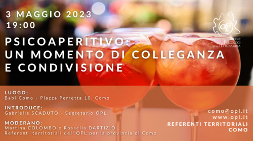 immagine articolo Como – Psicoaperitivo: un momento di colleganza e condivisione