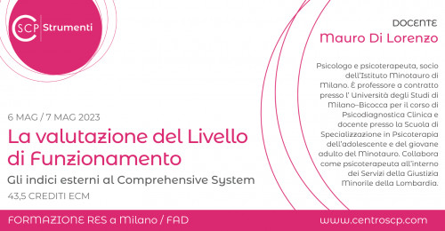 immagine articolo La valutazione del Livello di Funzionamento. Gli indici esterni al Comprehensive System
