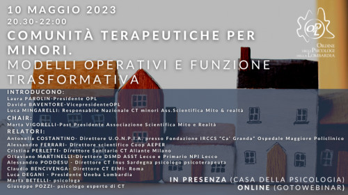immagine articolo Comunità terapeutiche per minori - modelli operativi e funzione trasformativa