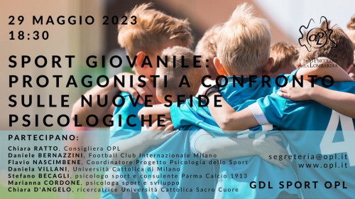 immagine articolo SPORT GIOVANILE: PROTAGONISTI A CONFRONTO SULLE NUOVE SFIDE PSICOLOGICHE