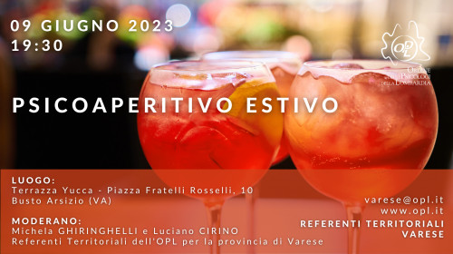 immagine articolo VARESE – Psicoaperitivo estivo