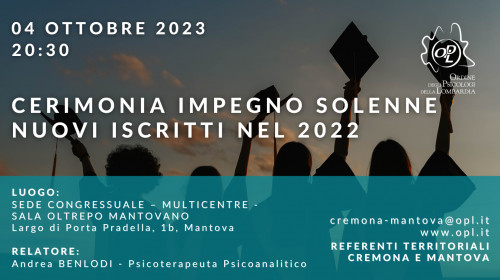 immagine articolo MANTOVA - Cerimonia impegno solenne nuovi iscritti nel 2022