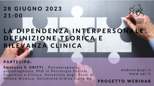 immagine articolo La dipendenza interpersonale: definizione teorica e rilevanza clinica