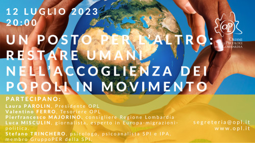 immagine articolo UN POSTO PER L’ALTRO: RESTARE UMANI NELL’ACCOGLIENZA DEI POPOLI IN MOVIMENTO