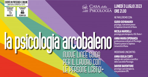 immagine articolo La psicologia arcobaleno. Nuove linee guida per il lavoro con le persone LGBTQI+