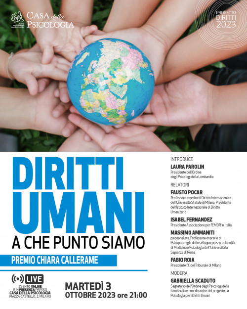 immagine articolo Diritti Umani: a che punto siamo - Premio Chiara Callerame
