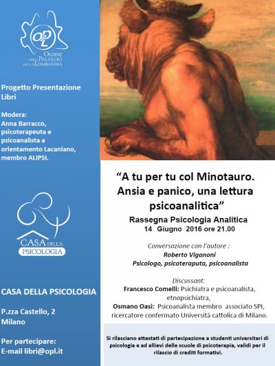 immagine articolo “A tu per tu col Minotauro. Ansia e panico, una lettura psicoanalitica” - Rassegna “Psicologia analitica”