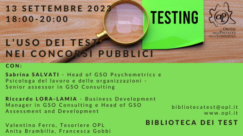 immagine articolo L’USO DEI TEST NEI CONCORSI PUBBLICI
