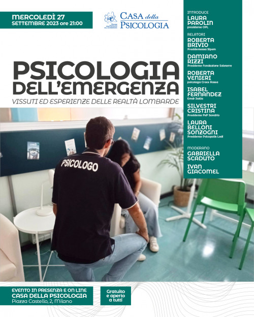 immagine articolo Psicologia dell’emergenza: vissuti ed esperienze delle realtà lombarde