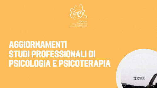 Aggiornamenti studi professionali di psicologia e psicoterapia