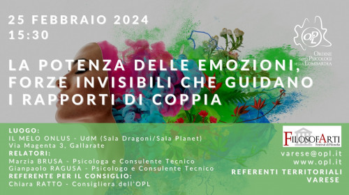 immagine articolo VARESE – La potenza delle emozioni, forze invisibili che guidano i rapporti di coppia