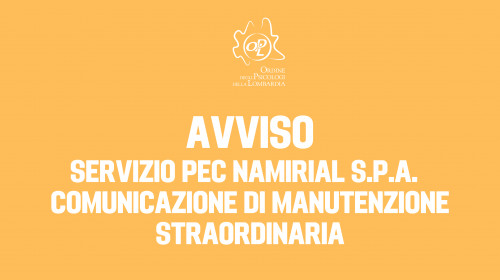 immagine articolo Servizio PEC Namirial S.p.A. - Comunicazione di Manutenzione Straordinaria