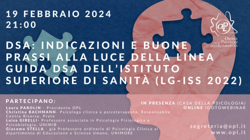 immagine articolo DSA: indicazioni e buone prassi alla luce della Linea Guida DSA  dell’Istituto Superiore di Sanità (LG-ISS 2022)