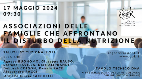 immagine articolo Associazioni delle famiglie che affrontano il disturbo della nutrizione