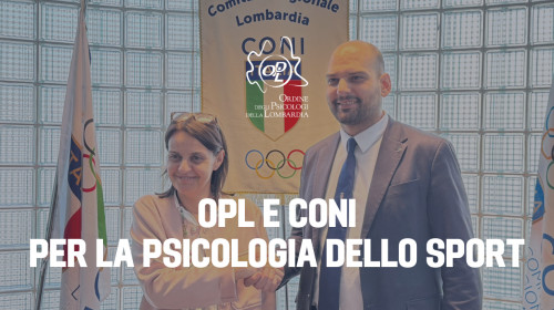 12/04/2024 - OPL E CONI: ACCORDO DI COLLABORAZIONE SULLA PSICOLOGIA DELLO SPORT 
