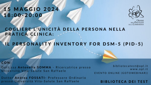 immagine articolo Cogliere l’unicità della persona nella pratica clinica: Il Personality Inventory for DSM-5 (PID-5)