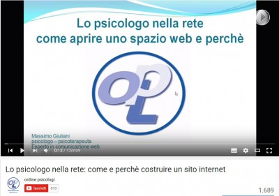 Lo psicologo nella rete: come e perché costruire un sito internet - video integrale