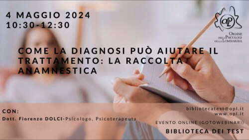 immagine articolo Come la diagnosi può aiutare il trattamento: la raccolta anamnestica 