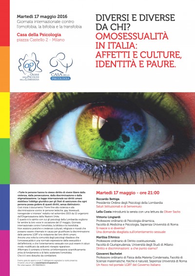 Diversi e diverse: da chi? L'impegno di OPL nei diritti LGBT