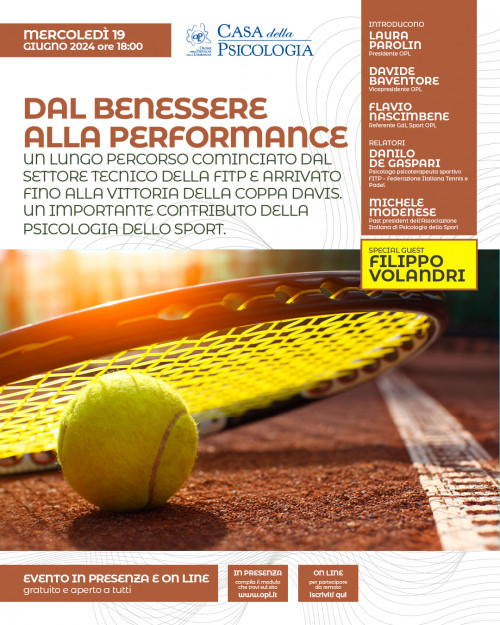 immagine articolo Dal benessere alla Performance un lungo percorso cominciato dal settore tecnico della FITP e arrivato fino alla vittoria della coppa Davis. Un importante contributo della psicologia dello sport