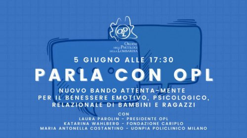 immagine articolo PARLA CON OPL – NUOVO BANDO ATTENTA-MENTE: incontro di approfondimento