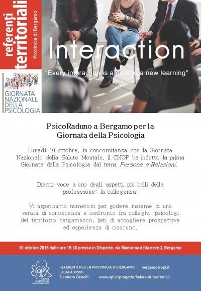 immagine articolo BERGAMO - PsicoRaduno per la Giornata della Psicologia