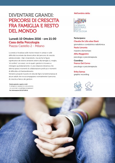 immagine articolo OPL celebra la Prima Giornata Nazionale della Psicologia, il 10 ottobre:a Milano open day in Casa della Psicologia. 
Volontari OPL incontrano i cittadini per chiusura del progetto OPL Box. 
Evento serale su adolescenza e famiglia con 